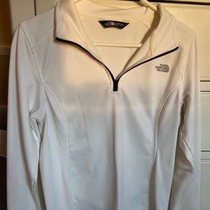 White North Face Quarter Zip